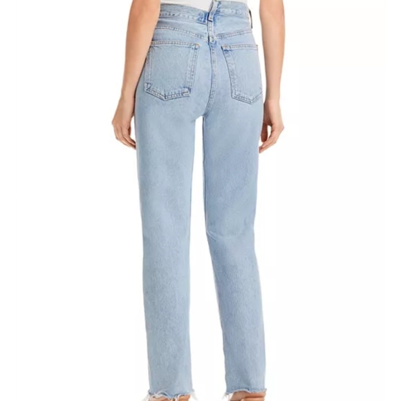 Agolde Criss Cross Straight in Diminsion - Picture 4 of 13